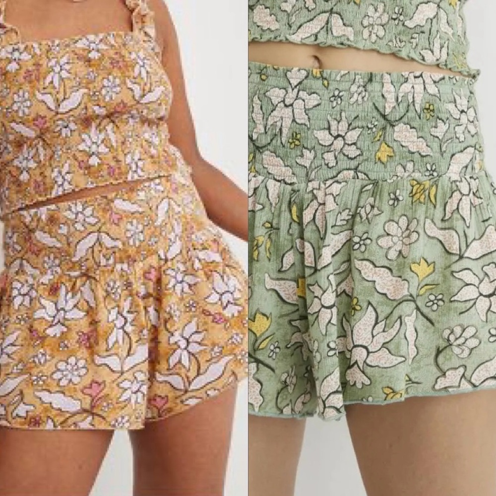 Aerie Real Good Smocked High Waisted Short BUNDLE
